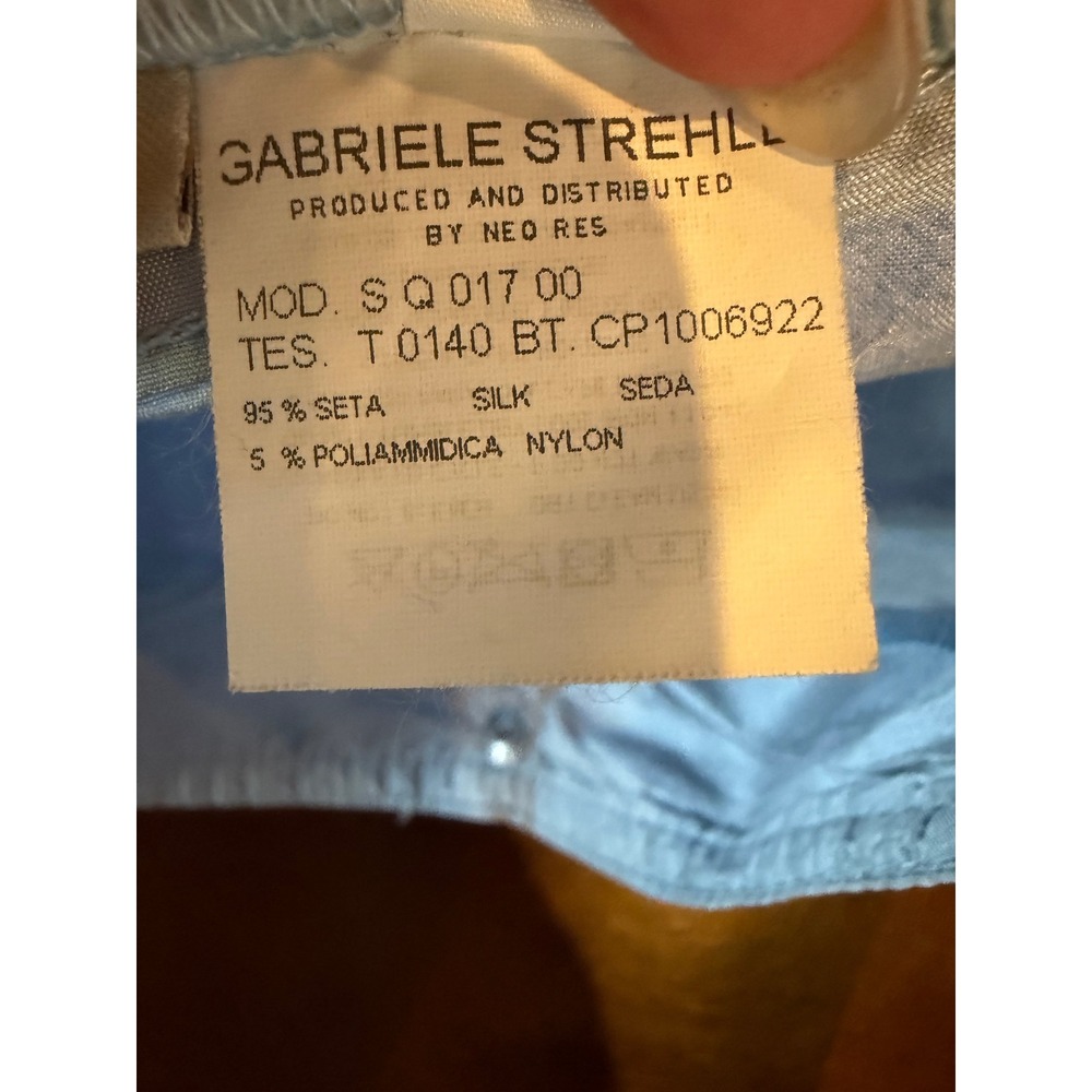 Gabriele Strehle Jeans Pants Women 29 Blue NWT Silk Blend Strenesse Luxury - Picture 10 of 12